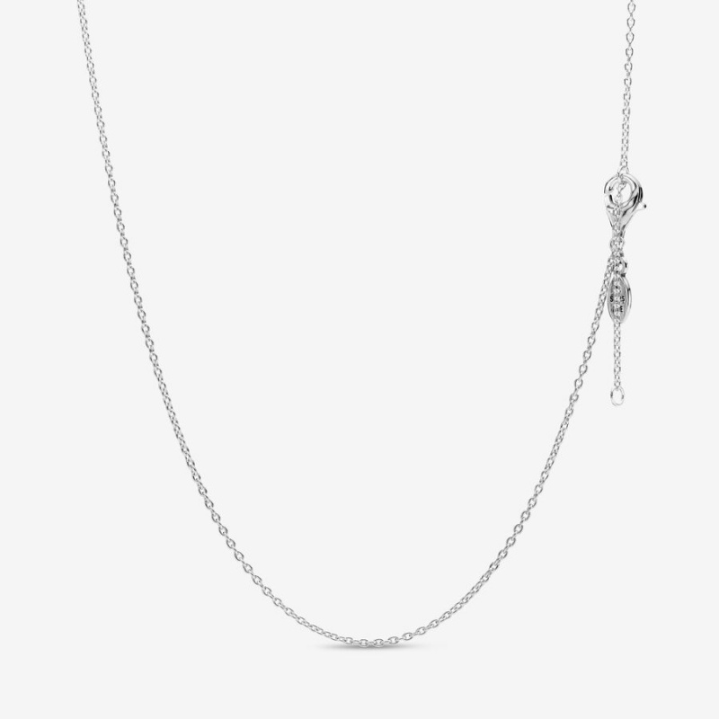 Sterling Silver Pandora Classic Cable Chain Necklaces | TAEF68901