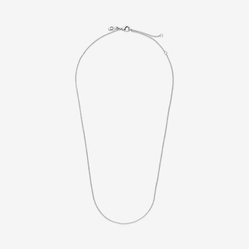 Sterling Silver Pandora Classic Cable Chain Necklaces | TAEF68901