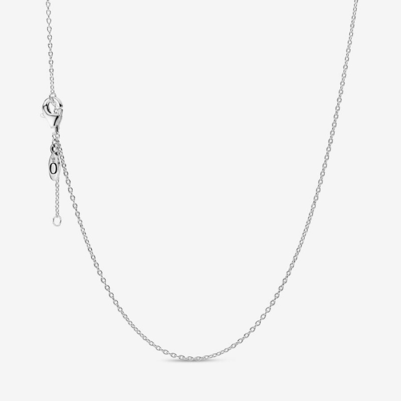 Sterling Silver Pandora Classic Cable Chain Necklaces | TAEF68901