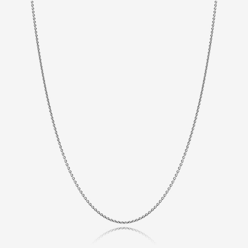 Sterling Silver Pandora Classic Cable Chain Necklaces | GZNU42879