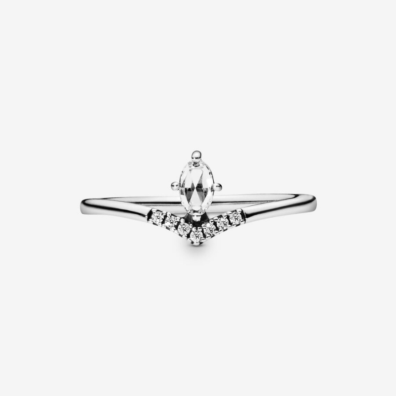 Sterling Silver Pandora Classic Wishbone Stackable Rings | UGCO29310