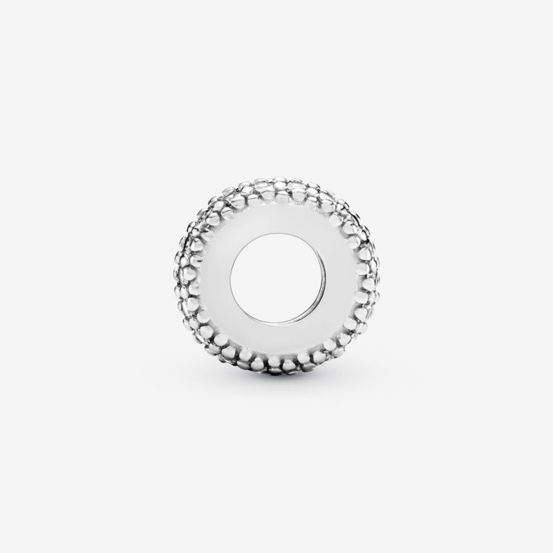 Sterling Silver Pandora Clear Sparkle Spacer Spacer Charms | LZRF70582