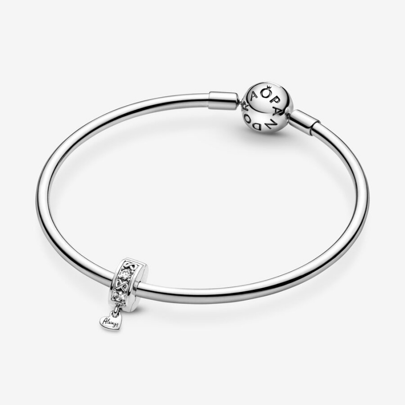 Sterling Silver Pandora Family Always Pavé Clip Clips | SCZK96485