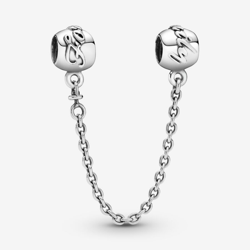 Sterling Silver Pandora Family Forever Safety Safety Chains | RDUQ23948