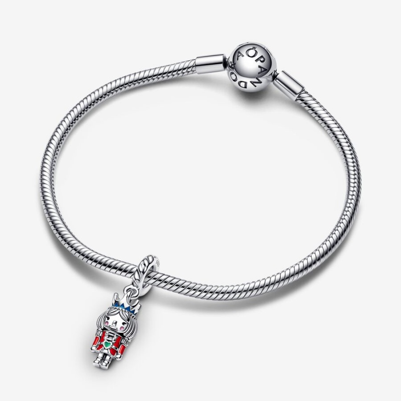 Sterling Silver Pandora Festive Nutcracker 2022 Dangle Dangle Charms | ZNRP53679