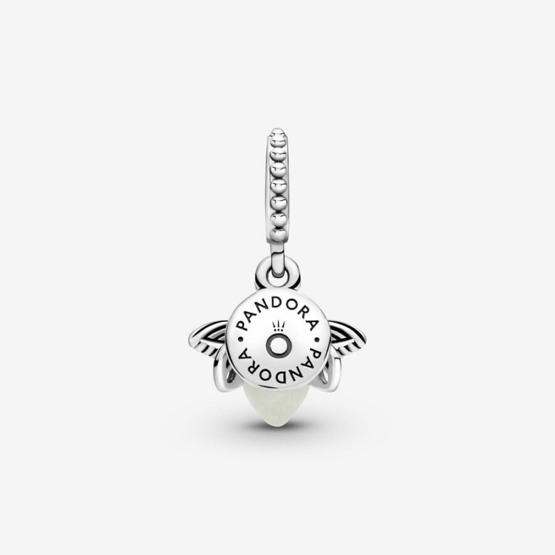 Sterling Silver Pandora Glow-in-the-dark Firefly Dangle Dangle Charms | JKAH25917