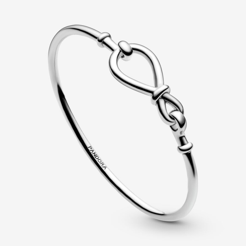 Sterling Silver Pandora Infinity Knot Bangle Bangles | SFEW21384