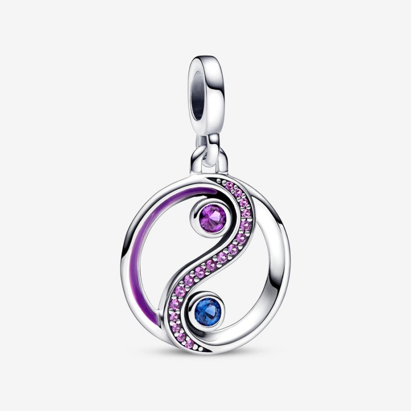 Sterling Silver Pandora ME Balance Yin & Yang Medallion Pendants | RSEN80591