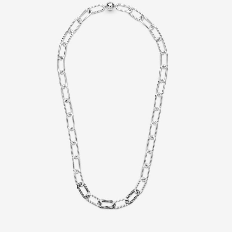 Sterling Silver Pandora ME Link Chain Necklaces | ZBUY83427