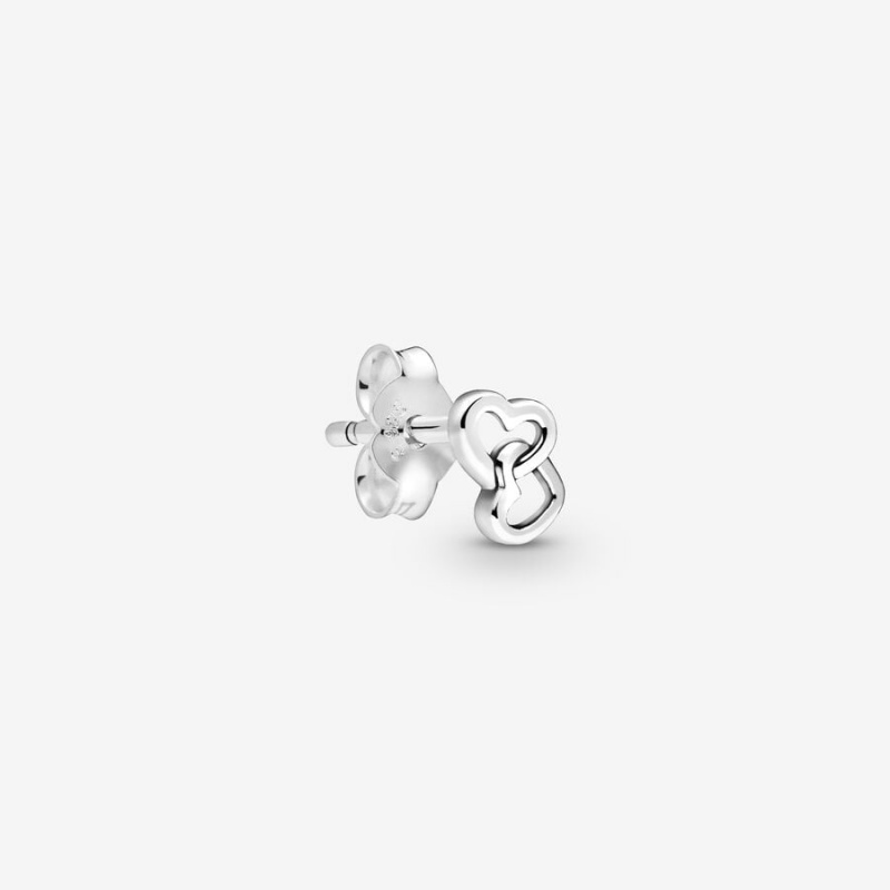 Sterling Silver Pandora MEed Hearts Single Stud Earrings | HNBM13560