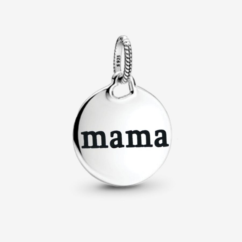 Sterling Silver Pandora Mama Love Pendants | LOKN49215