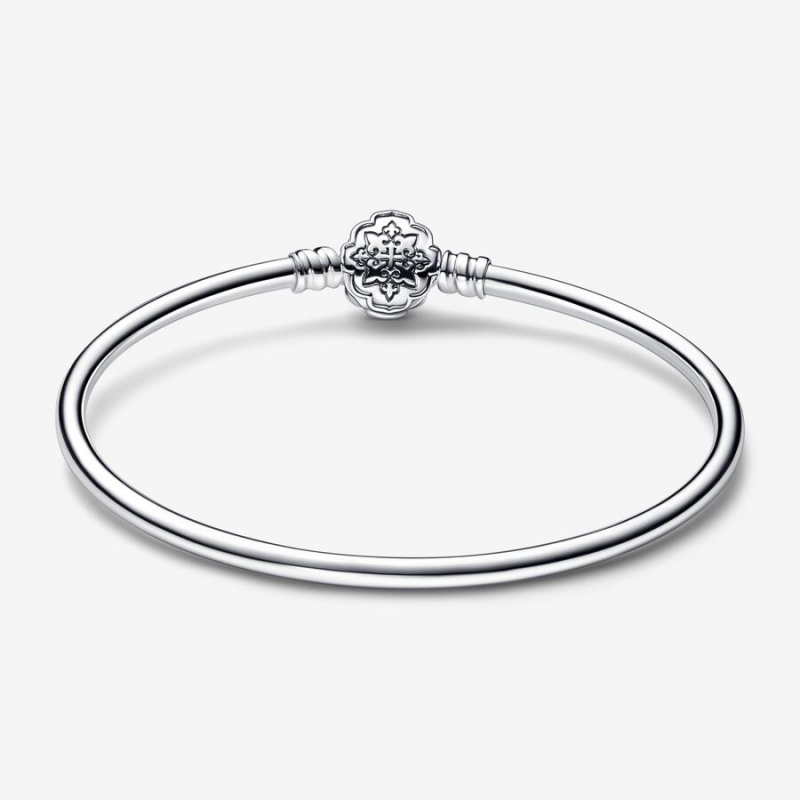 Sterling Silver Pandora Moments Aladdin Princess Jasmine Bangle Charm Holders | BEXY07169