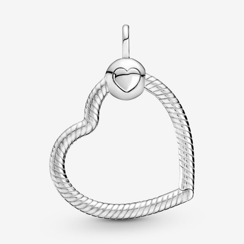 Sterling Silver Pandora Moments Heart Charm Holders | JYZD34876