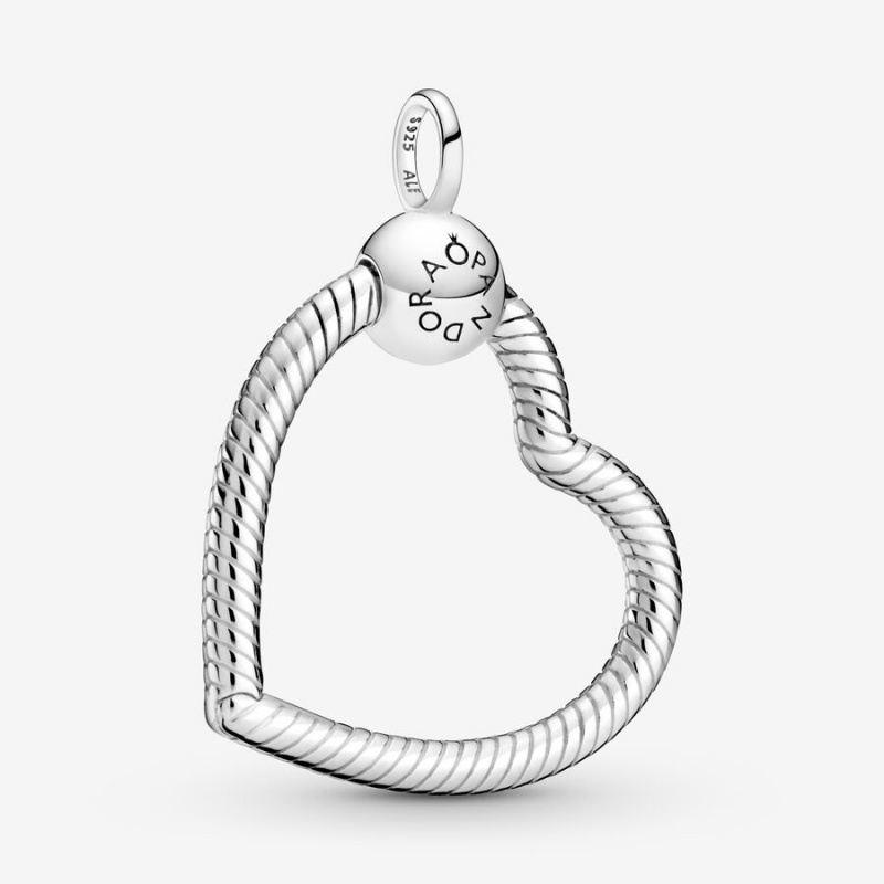 Sterling Silver Pandora Moments Heart Charm Holders | JYZD34876