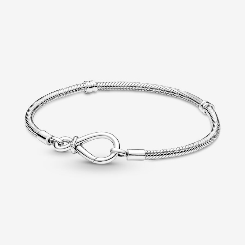 Sterling Silver Pandora Moments Infinity Knot Snake Charm Holders | GKTH32645