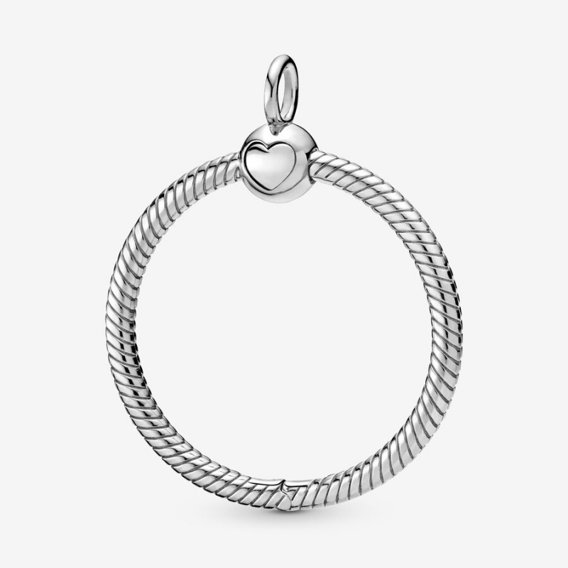 Sterling Silver Pandora Moments Medium O Charm Holders | BLZU35146