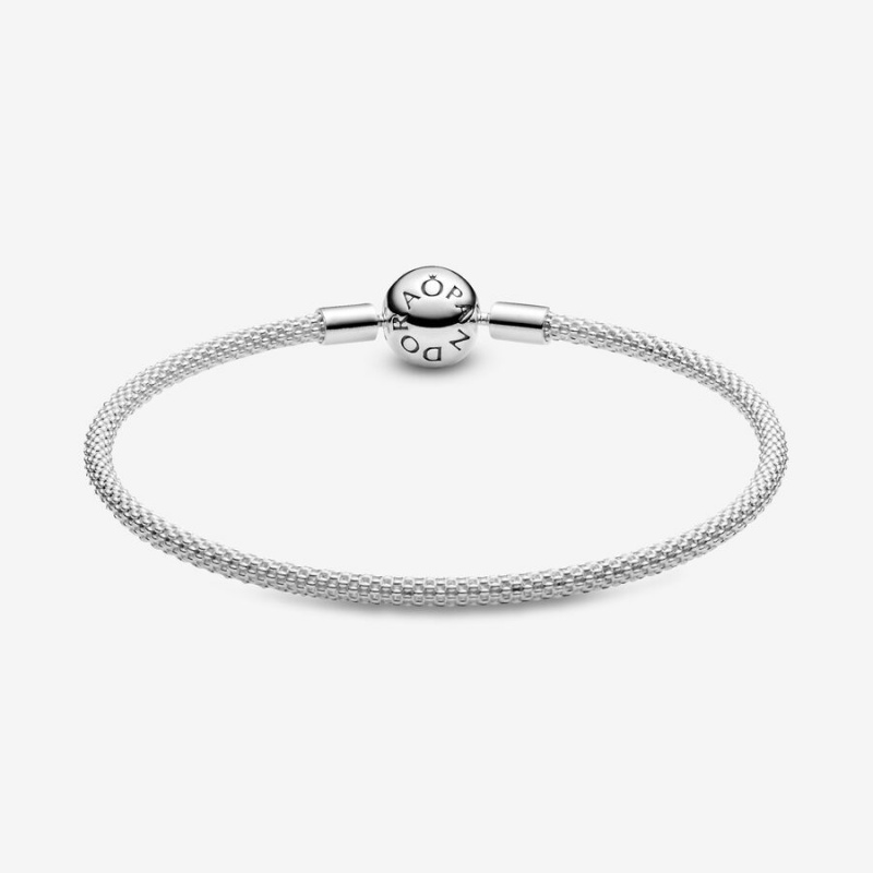 Sterling Silver Pandora Moments Mesh Charm Holders | GLKT05427