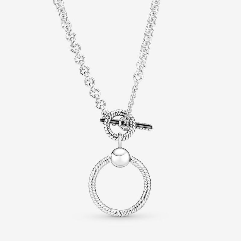 Sterling Silver Pandora Moments O T-bar Charm Holders | KOJE80679