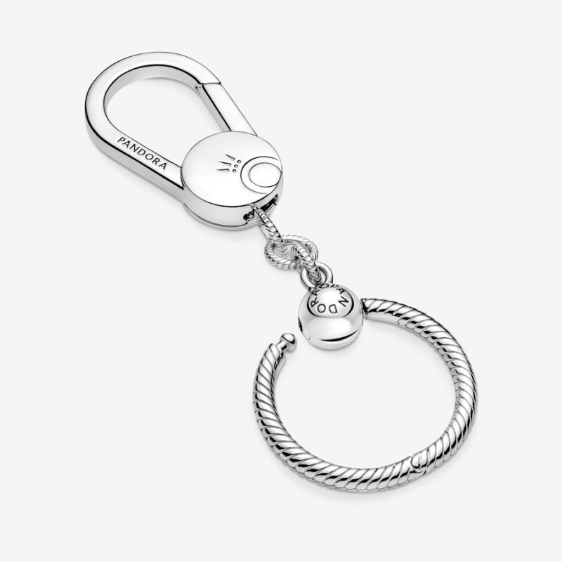 Sterling Silver Pandora Moments Small Bag Charm Holders | BWDM97014