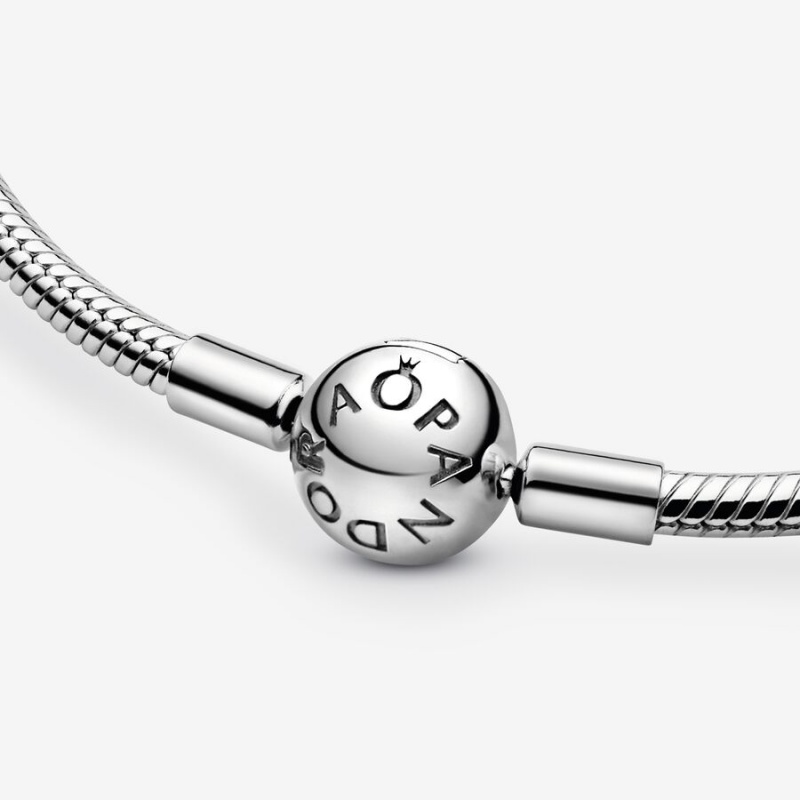 Sterling Silver Pandora Moments Snake Charm Holders | KESP98760