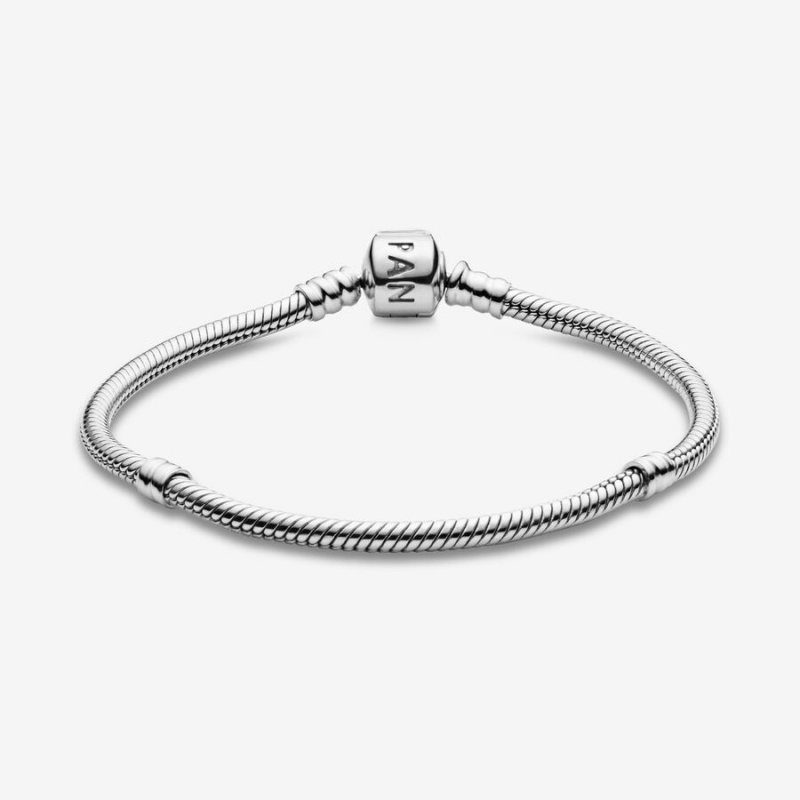 Sterling Silver Pandora Moments Snake Charm Bracelets | QJGR54602