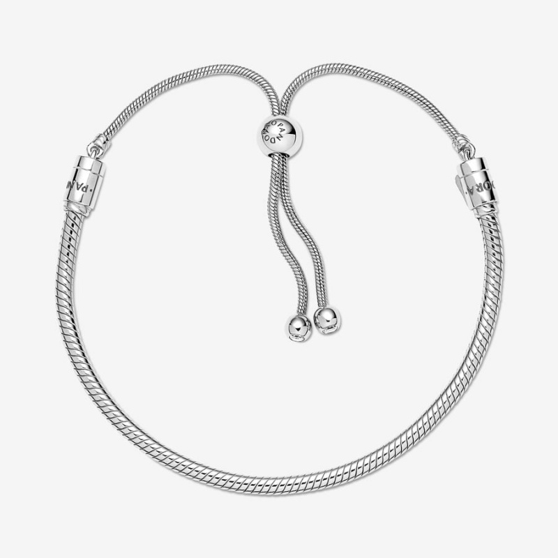 Sterling Silver Pandora Moments Snake Slider Charm Holders | APOR10798