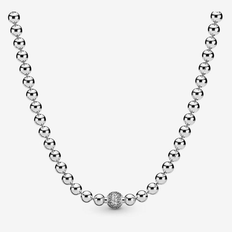 Sterling Silver Pandora Necklace & Earring Sets | LWPK06432