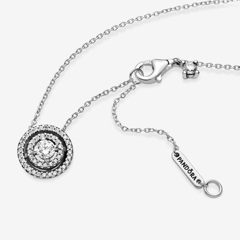 Sterling Silver Pandora Necklace & Earring Sets | GLFJ87426