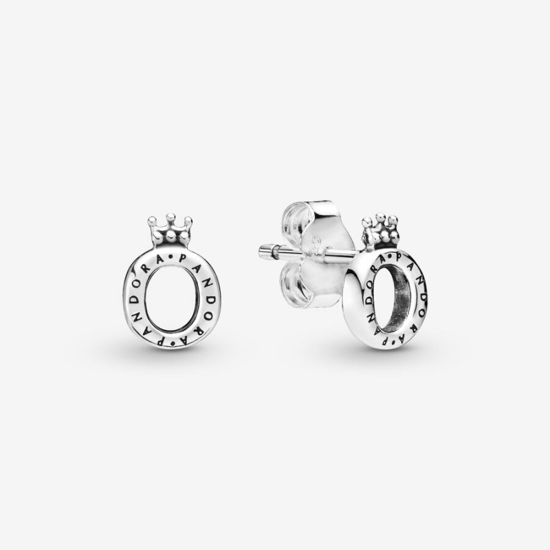 Sterling Silver Pandora Polished Crown Os Stud Earrings | MICH38295