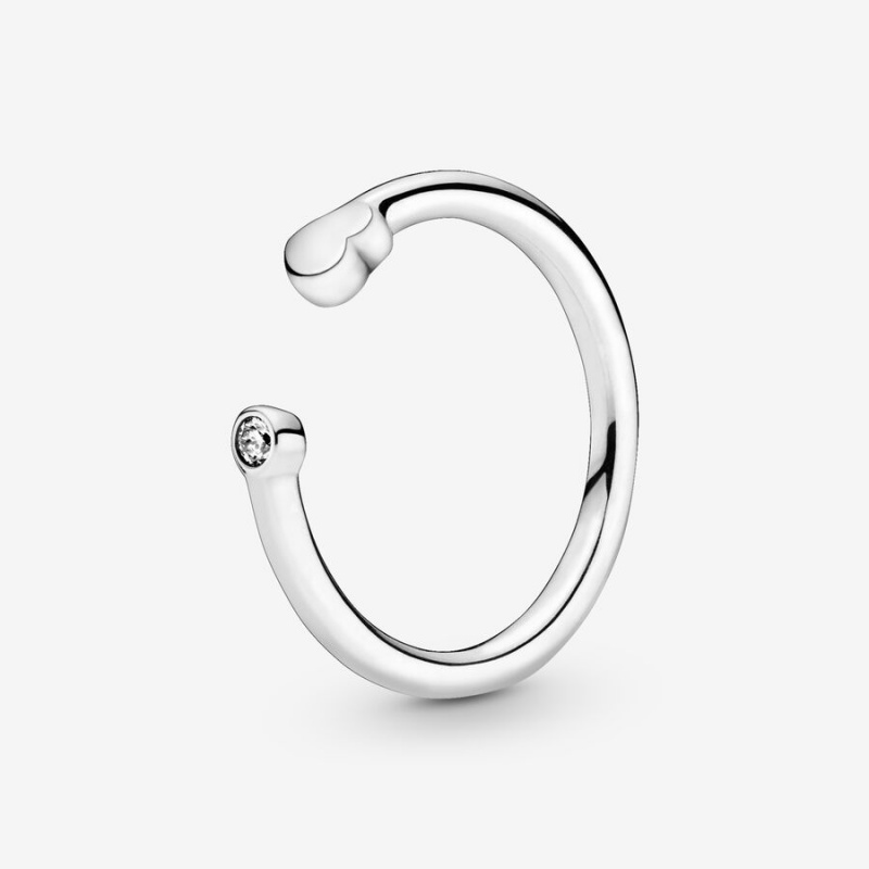 Sterling Silver Pandora Polished Open Stackable Rings | NEPK10782