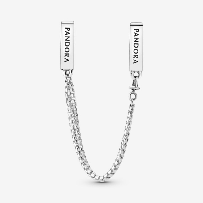 Sterling Silver Pandora Reflexions™ Sparkling Safety Clip Safety Chains | NCAL97256