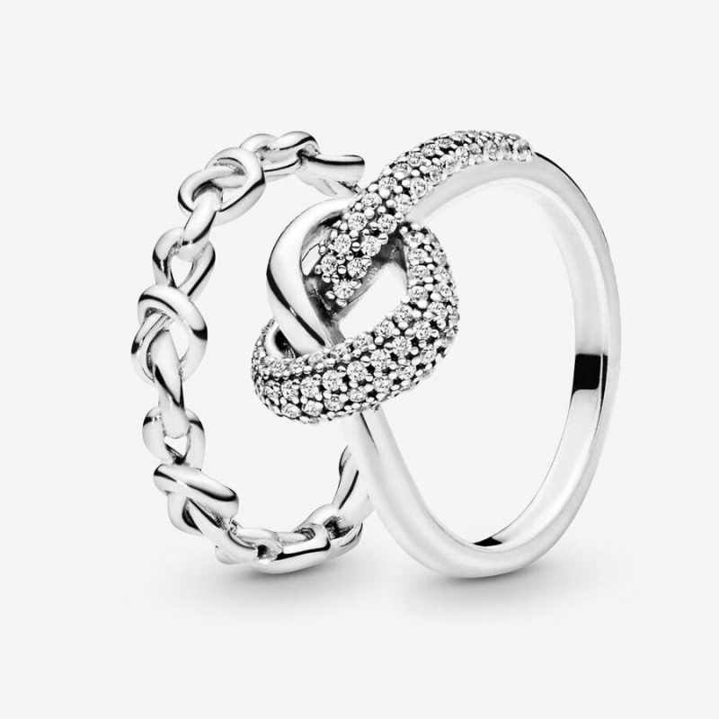 Sterling Silver Pandora Ring Sets | JTYH48392