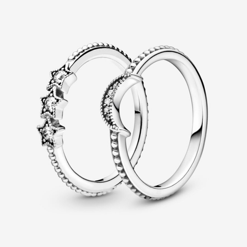 Sterling Silver Pandora Ring Sets | YTLX98610