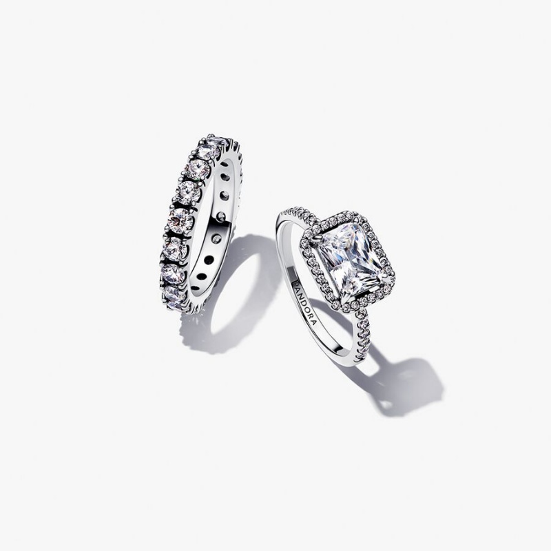 Sterling Silver Pandora Ring Sets | YWLB89063