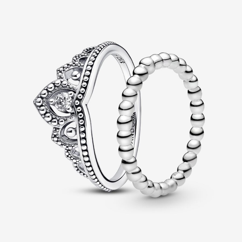 Sterling Silver Pandora Ring Sets | ZPAT18309