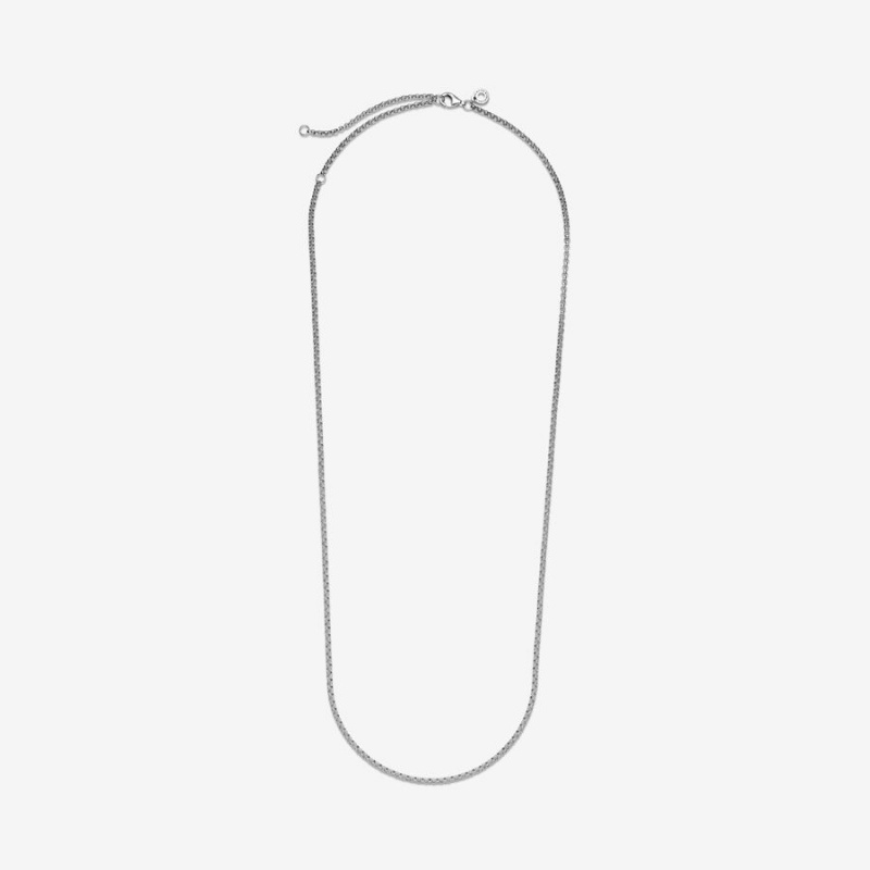 Sterling Silver Pandora Rolo Chain Necklaces | TXYH14596