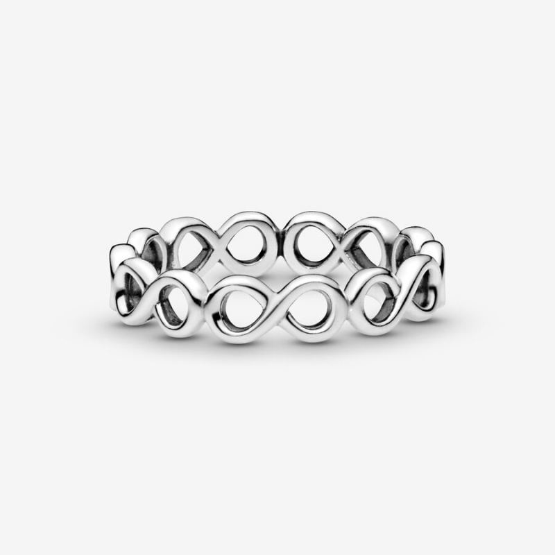 Sterling Silver Pandora Simple Infinity Band Rings | MYBE95137