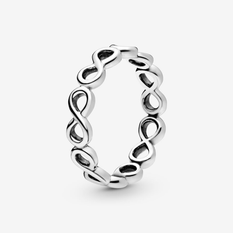 Sterling Silver Pandora Simple Infinity Band Rings | MYBE95137