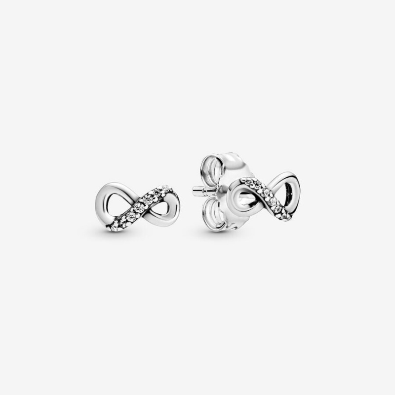 Sterling Silver Pandora Sparkling Infinitys Stud Earrings | PBYI21546