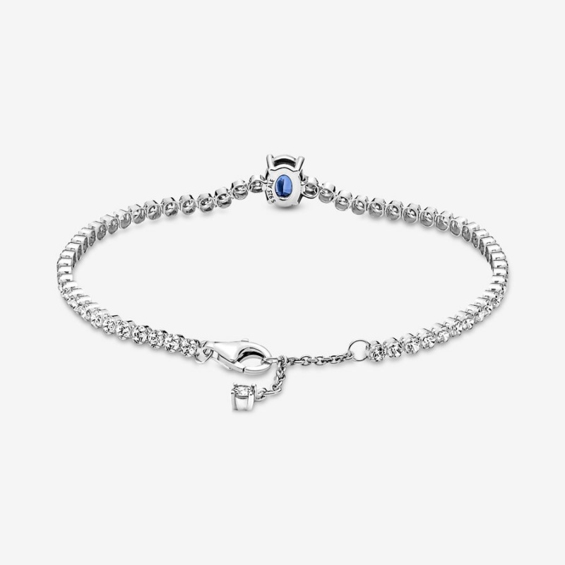 Sterling Silver Pandora Sparkling Pavé Tennis Non-charm Bracelets | HKCE61452