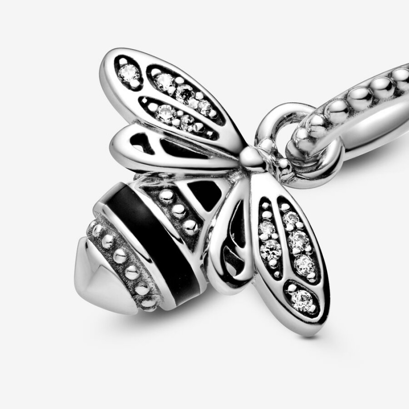 Sterling Silver Pandora Sparkling Queen Bee Pendants | FYIK71690