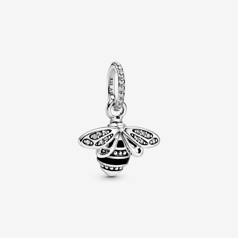 Sterling Silver Pandora Sparkling Queen Bee Pendants | FYIK71690