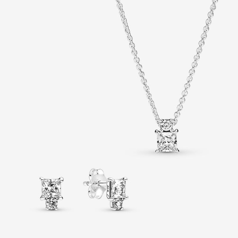 Sterling Silver Pandora Sparkling Snowflake Pendant Necklace Pendant Necklaces | OLRQ39065