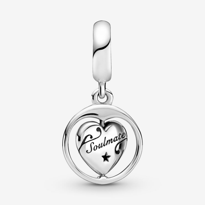 Sterling Silver Pandora Spinning Forever & Always Soulmate Dangle Dangle Charms | STFV69350