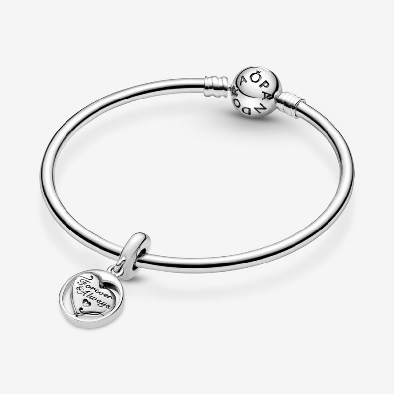 Sterling Silver Pandora Spinning Forever & Always Soulmate Dangle Dangle Charms | STFV69350