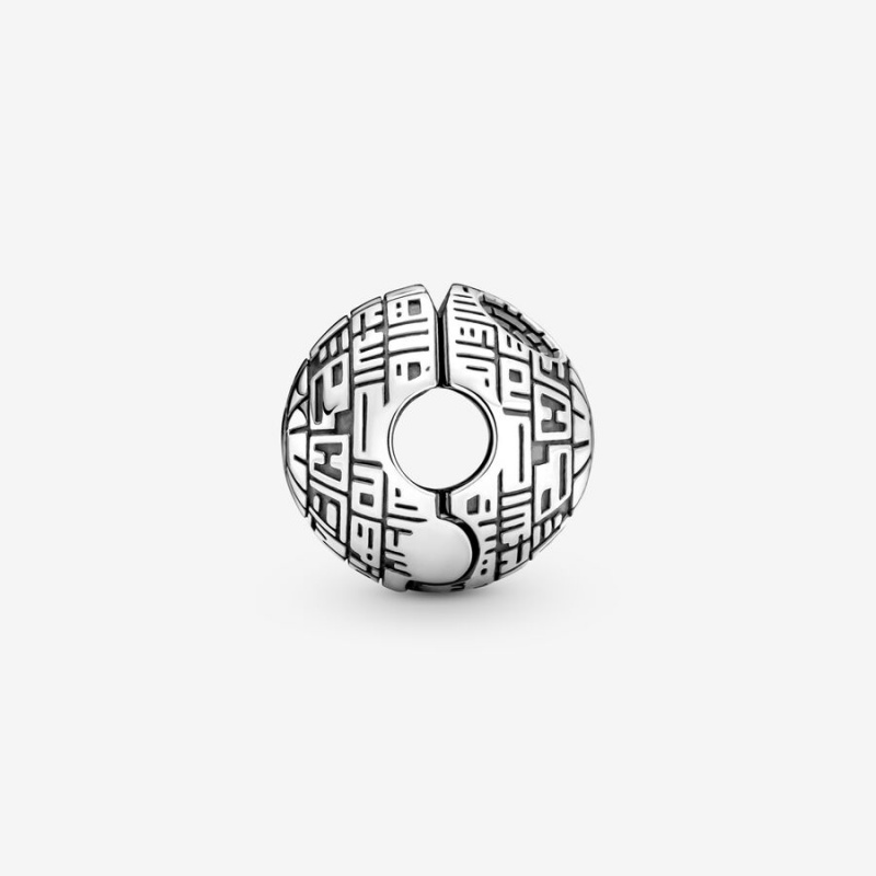 Sterling Silver Pandora Star Wars Death Star Clip Clips | SHDW92650