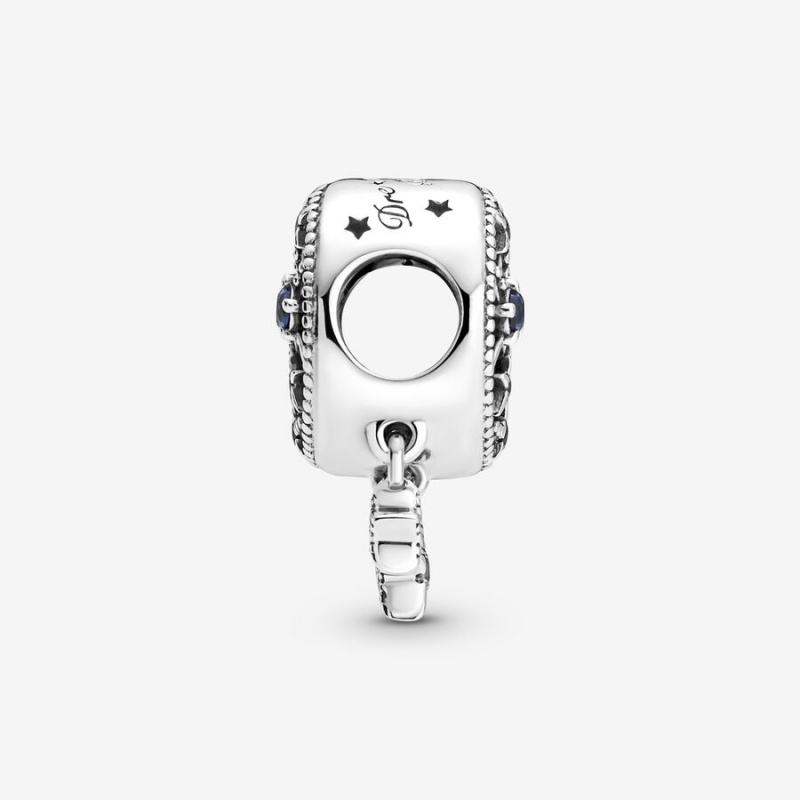 Sterling Silver Pandora Star & Crescent Moon Dangle Charms | HRAD94361