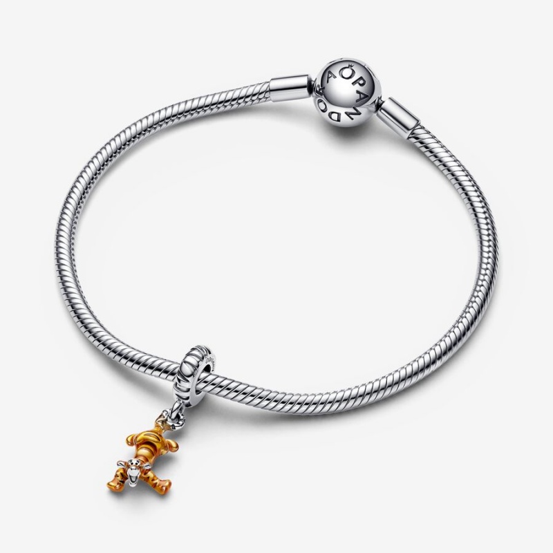 Sterling Silver Pandora Winnie the Pooh Tigger Dangle Dangle Charms | ZNPM05471