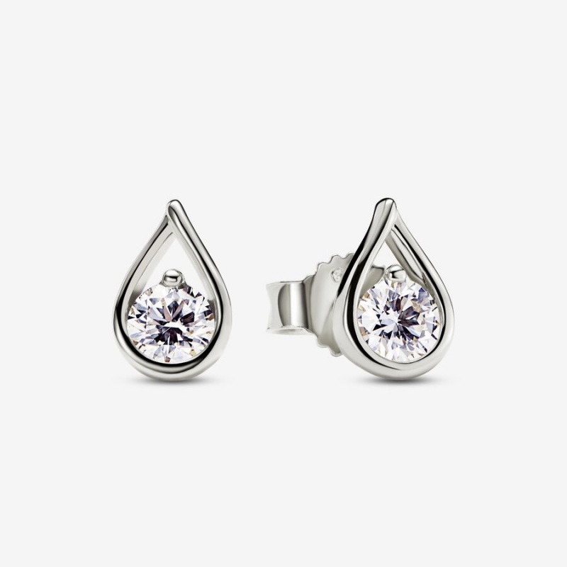 White Gold Pandora Brilliance 0.50 ct tw Earrings | BTVC93128