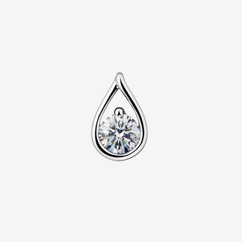 White Gold Pandora Brilliance 1.00 ct tw Earrings | HJXB84729